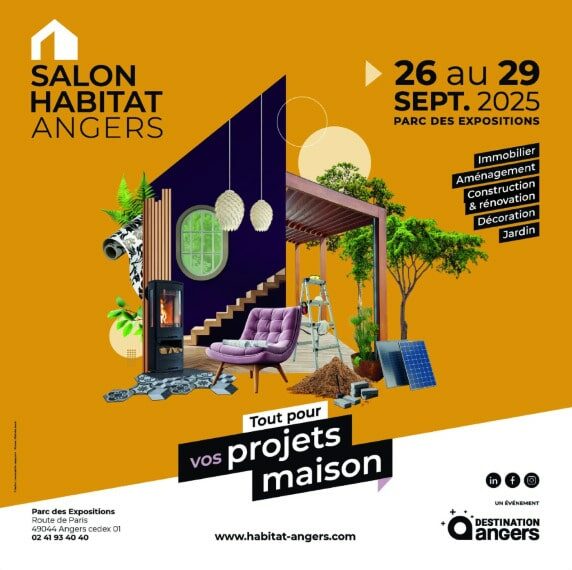 Affiche salon habitat angers 2025