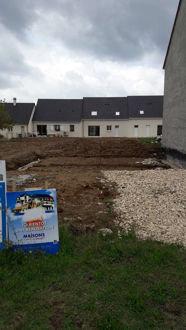 Démarrage d’une construction Maisons Concept sur Vineuil 41350