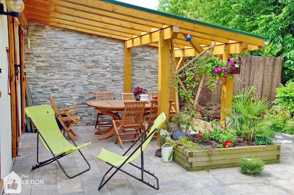 pergola adossée à la maison